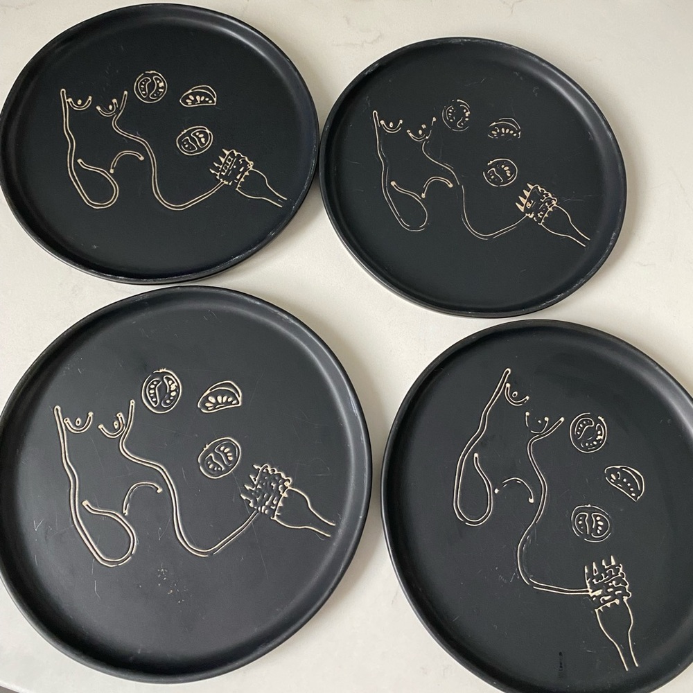 Salad/Appetizer Plates - set of 4